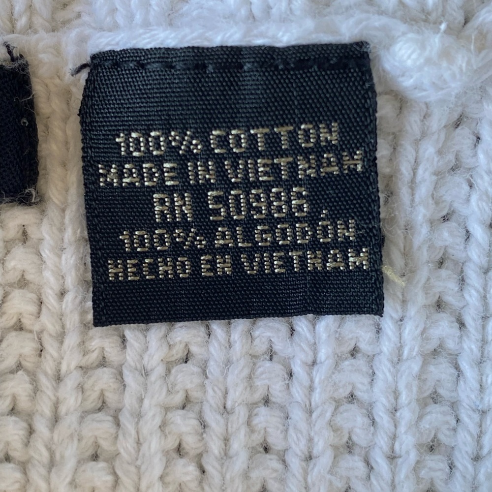 Jeanne Pierre Classic White Knit Pullover - Picture 5 of 6